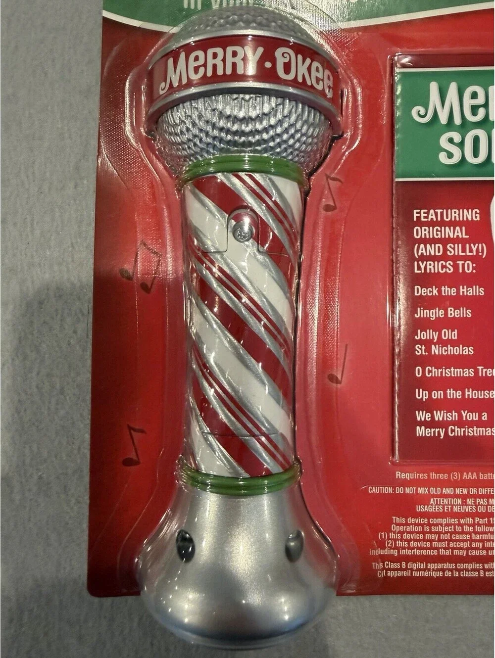 Hallmark Party Merry Okee Christmas Elf Karaoke Microphone New Sealed